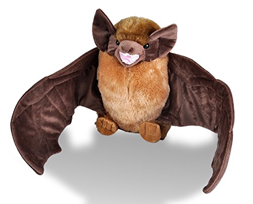 WILD REPUBLIC Brown Bat Plush Toy, Cuddlekins 12" Stuffed Animal, Multi Color, Model 19341, Gift for Kids