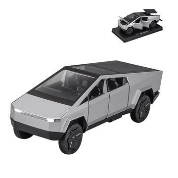 Toy Trucks for Toddler Boys Girls, 1/32 Diecast Pickup Truck Car Model Diecast Metal Toy with Light, Pull Back Truck Model Vehic