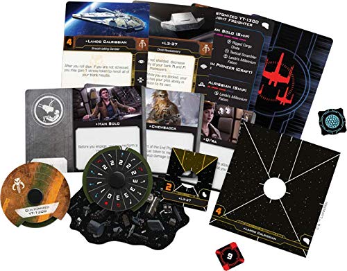 Star Wars X-Wing 2nd Edition Miniatures Game Landos Millennium Falcon EXPANSION - Strategy Game for Kids & Adults, Ages 14+, 2