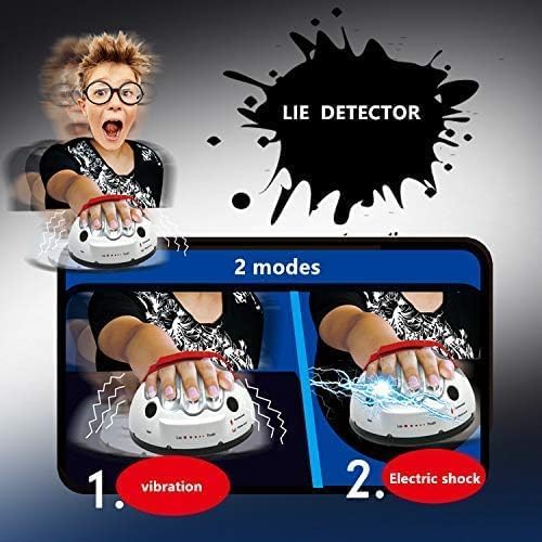 Julan Upgrade Micro Electric Shocking Lie Detector, Tricky Novelty Game Interesting Polygraph Test Truth Or Dare Game For Party Analyzer Consoles Gifts