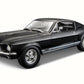 Koenig-Tom Maisto 1967 Ford Mustang GTA FastBack Diecast Model Toy Car, Large, Black, Rubber