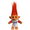 Lucky Troll Dolls,Vintage Troll Dolls Chromatic Adorable For Collections, School Project, Arts And Crafts, Party Favors - 7.5' Tall Orange Hair (Include The Length Of Hair)