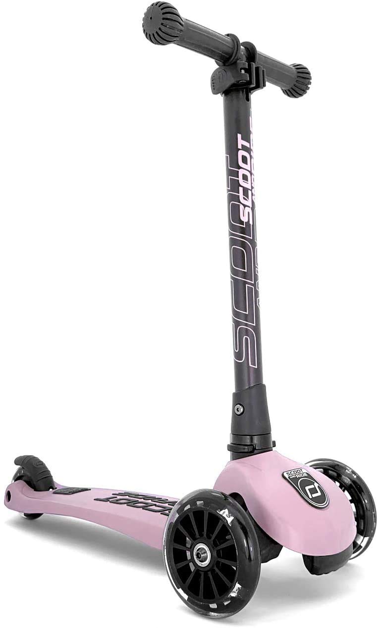 Scoot & Ride Stand-Up Push Scooter For Children Ages 3-6, Highwaykick 3, Rose