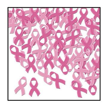 Fanci-Fetti Pink Ribbons (cerise & pink) Party Accessory (1 count) (1 Oz/Pkg)