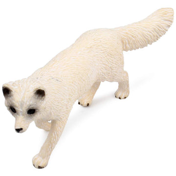 Uandme Fox Toy Figures Set Includes Arctic Fox & Red Foxes Figurines Cake Toppers (5 Foxes)