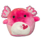 Squishmallow Official Kellytoy Collectible Sea Life Squad Squishy Soft Animals Ocean Fish (Pink, Aleka Axolotl (Hearts), 5 Inch)