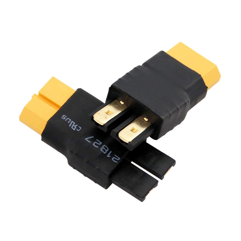 FLY RC 4PCS XT60 Female Plugs RC Battery Charger Adapter Connector Compatible with Slash/Rustler/Stampede/Bandit/E Revo RC Cars