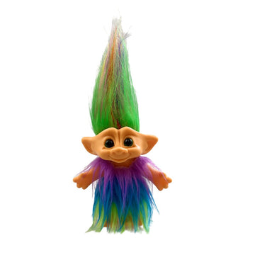 Good Luck Troll Dolls,Vintage Troll Dolls Chromatic Adorable For Collections, School Project, Arts And Crafts, Party Favors - 7.5' Tall (Include The Length Of Hair) (Victoria)
