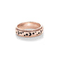 Pavoi Spinning Anxiety Ring (Moon And Star, Rose Gold, 5)