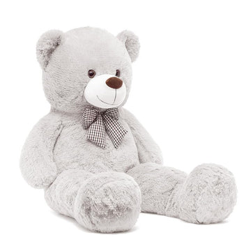 Morismos Giant Teddy Bear Stuffed Animals, Big Teddy Bear Plush Toy For Girlfriend Girls Christmas Valentine'S Day Birthday (Light Gray, 47 Inches)