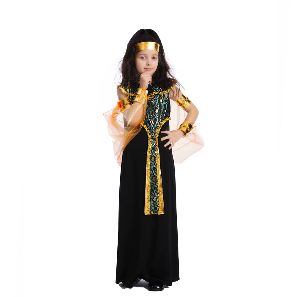 Dsplay Girl Egyptian Costume Halloween Costumes For Kids (7-9 Years)
