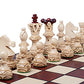 Beautiful Handcrafted Wooden Chess Set With Wooden Board And Handcrafted Chess Pieces -1-2 Players, Gift Idea Products (21' (55 Cm))