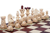 Beautiful Handcrafted Wooden Chess Set With Wooden Board And Handcrafted Chess Pieces -1-2 Players, Gift Idea Products (21' (55 Cm))