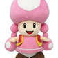 Little Buddy Super Mario Toadette Plush Doll, 7.5" Multi-colored, Model 1450, Soft Plush Material