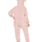 Casabaco Kid Reindeer Onesie Pajamas Deer Christmas Halloween Costume Boy Girl Animal Onepiece (Pink, 140)
