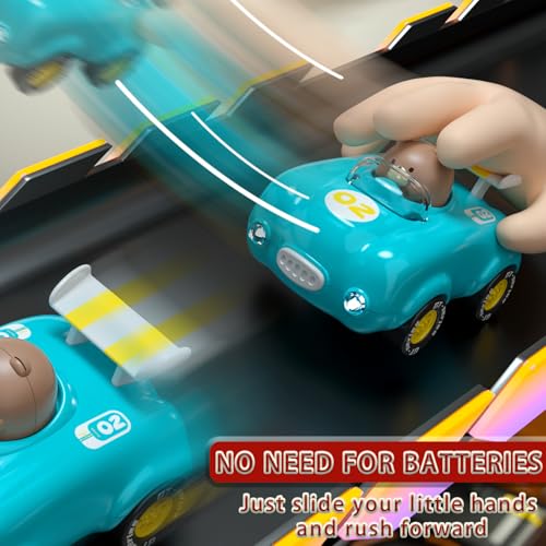 Cddzsw 12-18 Months Toddler Pull Back Car Toys For 1 2 3 Years Old Boys And Girls Kids Trucks Toys 1-3 Years Old Baby Car Birthd