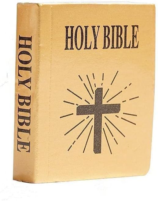 1Pc Mini Bible Pocket Book 1/12 Dollhouse Miniature Book Bookshelf Bedroom Library Accessories,Dollhouse Furniture, Dolls And Ac