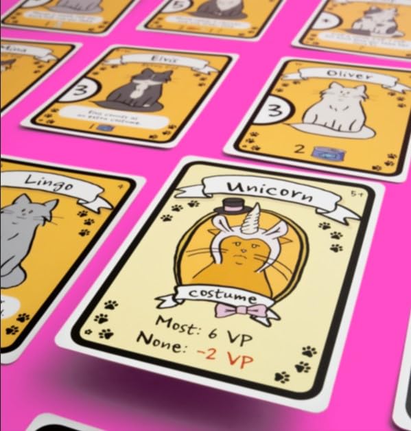 AEG Cat Lady Board Game - Family Card Drafting Game for 2-4 Players, Ages 10+, Easy to Learn, Paper, Model ALD05885