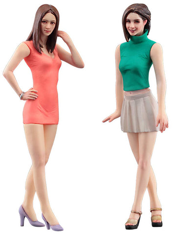 Hasegawa Fc04 1/24 Fashion Girls, 2 Baustze Model Kit