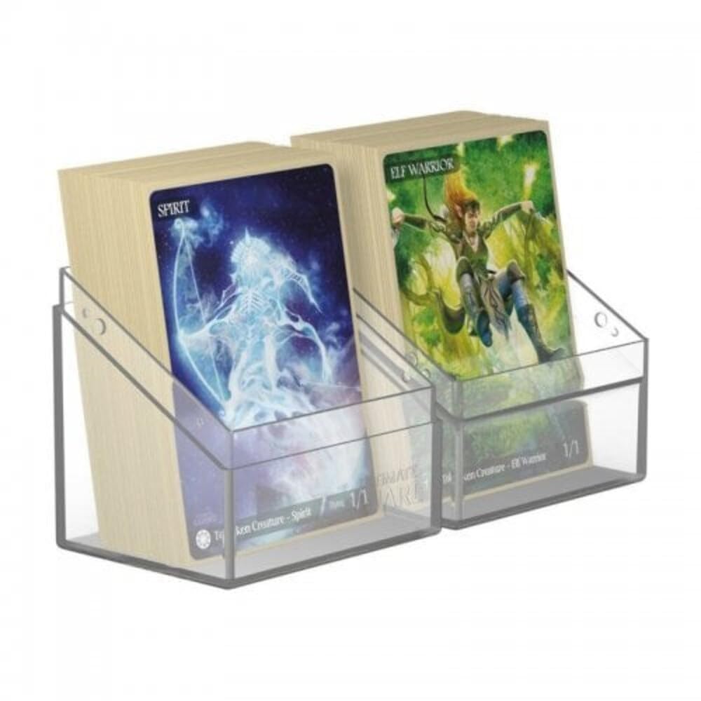 Ultimate Guard Boulder 80+ Classic, Deck Case For 80 Double-Sleeved Tcg Cards, Clear, Secure & Durable Storage For Trading Card Games