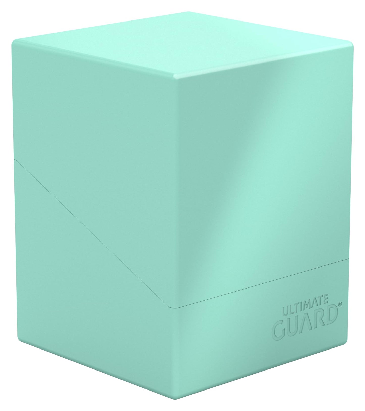 Ultimate Guard Boulder Solid 100+, Deck Case For 100 Double-Sleeved Tcg Cards, Mint Green, Secure & Durable Storage For Trading