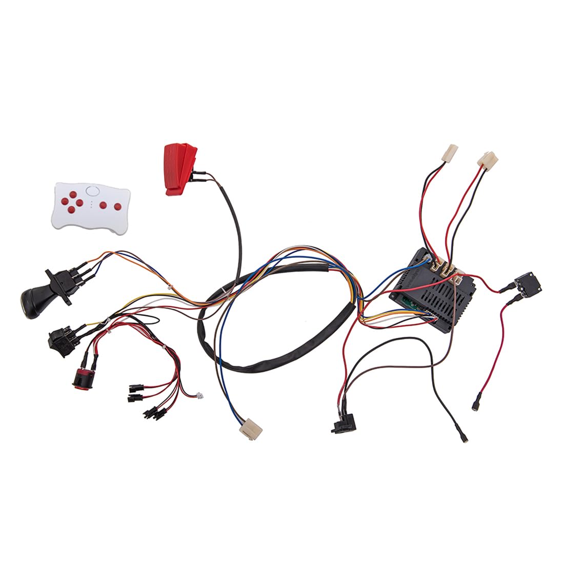 12 Volt Children Electric Car DIY Modified Wires and Switch Kit,with 2.4G Bluetooth Remote Control and Receiver,for Children Ele
