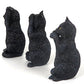 Veronese Design 4 Inch Black Kittens Hear Speak See No Evil Resin Figurine Miniature