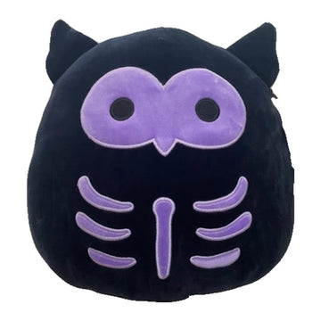Squishmallow Official Kellytoy Halloween Squishy Soft Plush Toy Animals (Holly Skeleton Owl, 12 Inch)