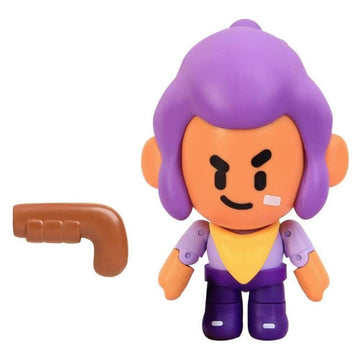 P.M.I. Brawl Stars Action Figure | One Of Four 6.7-Inch-Tall Collectibles | Brawl Stars Toys, Gift For Video Gamer | Shelly With Boomstick | Ofically Licensed Toy Figure - Articulated