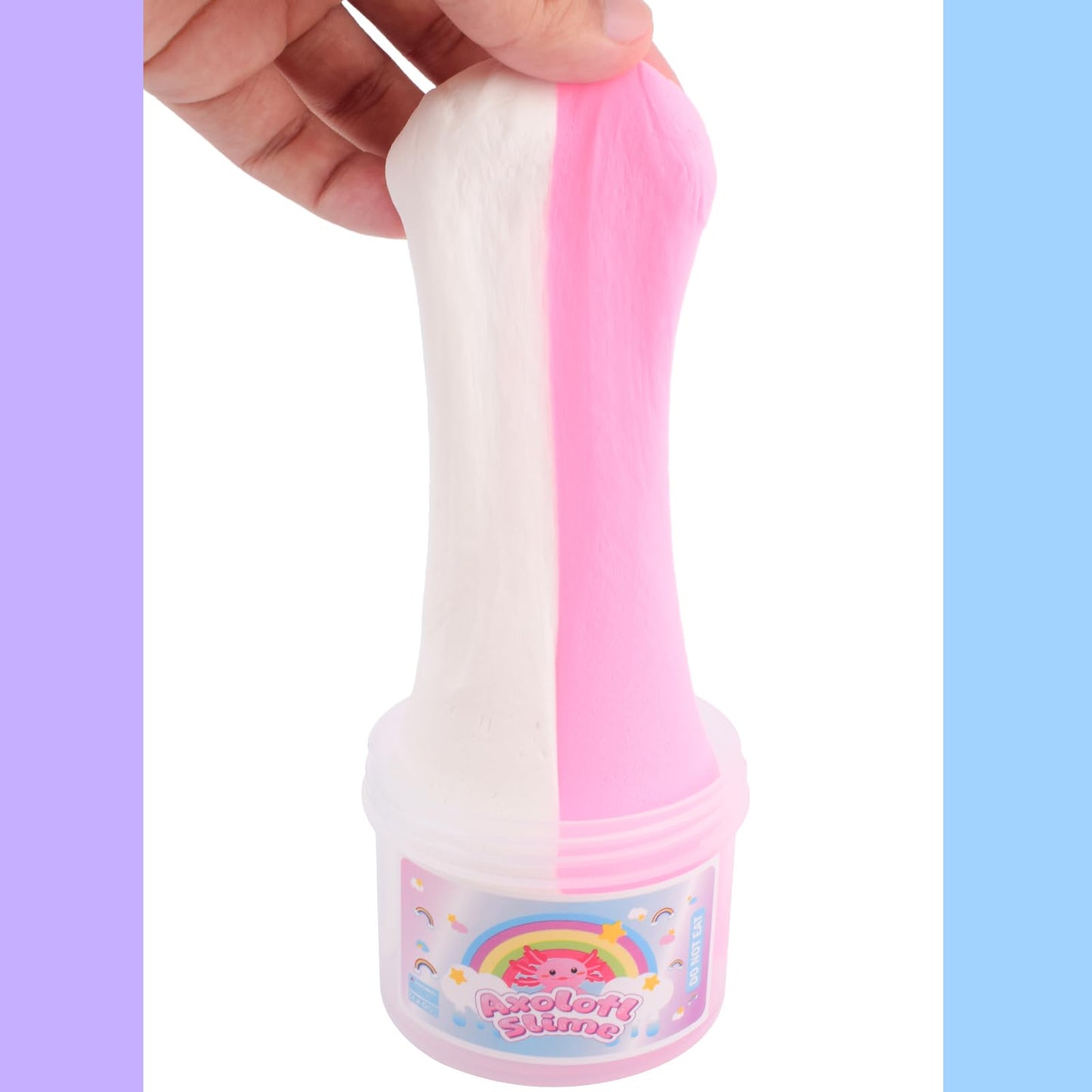 MERMAIDSLIME Pink Axolotl Butter Slime, 8 oz Non-Sticky DIY Stress Relief Toy, Scented Party Favor for Kids