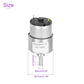 DMiotech Micro DC 12V 200RPM Geared Motor with Bracket Gear Reduction Motors 37mm Diameter Gearbox Micro Speed Reduction for RC