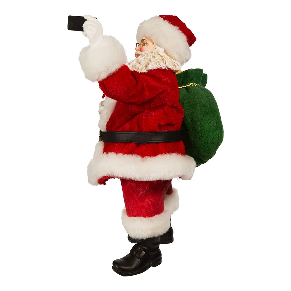Kurt S. Adler 11-Inch Fabriché Santa Taking Selfie