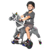 Power Pony Ride On Horse for Kids 4-8 - Power Ponies Electric Ride on Horse - Unicorn Riding Toy Brings Epic Joy - Grey, Apollo