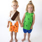 Luke And Lulu Halloween Toddlers Costume - Pebbles Outfit For Baby Girls - Caveman Bam Bam Costume For Baby Boys