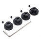 4pcs 48P Pinion Gear 3.175mm Set Hardened 24T 25T 26T 27T 48DP Pitch Gears RC Upgrade Part with Screwdriver