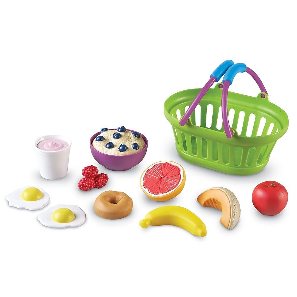 Learning Resources New Sprouts Healthy Breakfast, Pretend Play Toys for Toddlers, Play food for Kids, Play Breakfast Food, 11 Pi