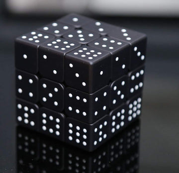 3X3X3 Speed Cube 3D Relief Effect Sudoku Braille Magic Cube Puzzle,Iq Reasoning Games Puzzles Special For The Blind Person,Weak