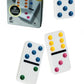 Cardinal Double Six Color Dot Dominoes In Color Collectors Tin  28 Dominoes (8875)