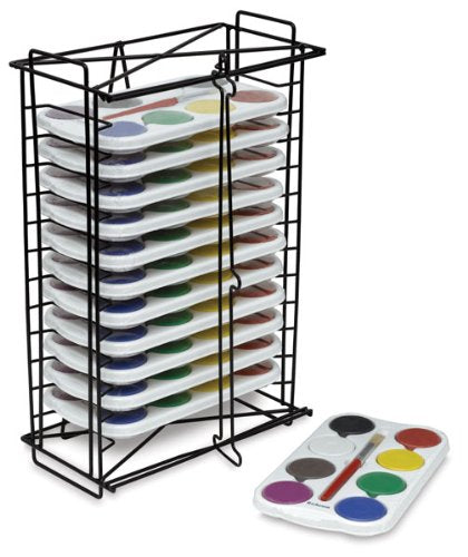 Jack Richeson 12-Shelf Tempera Cake Rack, Large Wells