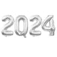 Goer 2025 Foil Number Balloons For 2025 New Year Eve Festival Party Supplies Graduation Decorations (Silver,16 Inch)