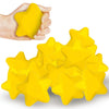 Artcreativity 12 Pack Star Squishy Stress Balls - 3 Inch Spongy Squeeze Toys Yellow Stress Stars For Kids & Adults, Stress Relief, Party Favors, Goodie Bag Stuffers, And Squishy Fidget Toys, Foam Ball