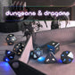 Wireless Charging LED Dice, DND Dice Rechargeable with Charging Box, ZHOORQI 7 PCS Light up Dices for Dungeons and Dragons RPG (