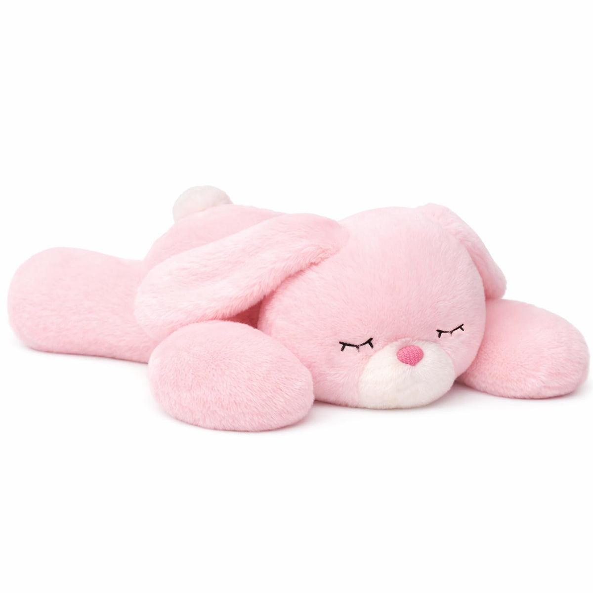 Mushymallow Weighted Bunny Stuffed Animals Soft Pink Rabbit Plush Toy(20 4 lbs)