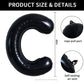 Toniful 40 Inch Large Black C Letter Balloons Jumbo Helium Balloons,Foil Mylar Big Alphabet Balloons For Birthday Party Annivers