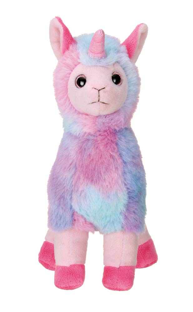 Bearington Luna Llamacorn The Rainbow Llama Plush, 10 Inch Llama Stuffed Animal