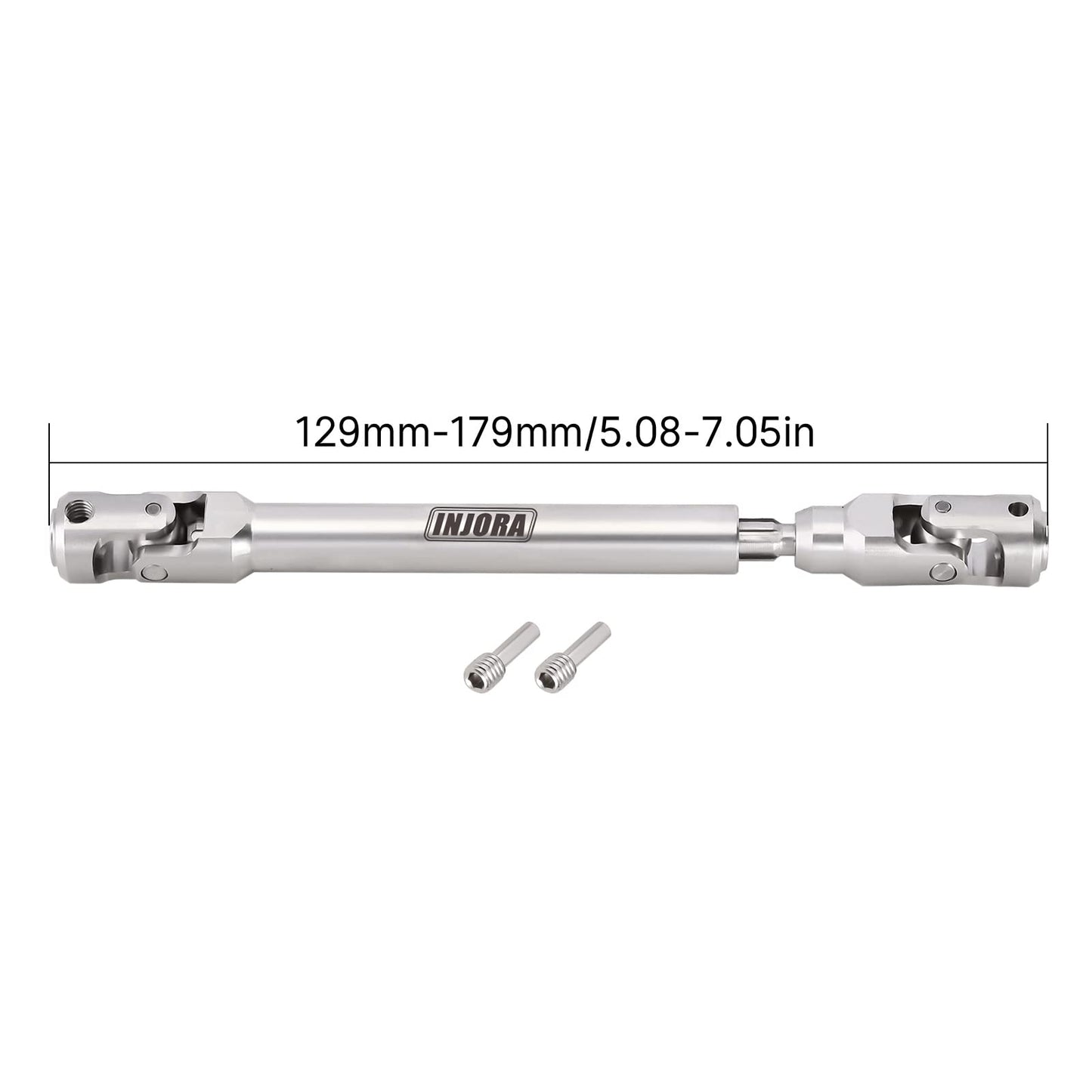 INJORA Drive Shaft Stainless Steel Heavy-Duty Driveshafts for Axial SCX10 90046 AXI03007 TRX4 Redcat Gen8 1/10 RC Car Crawler Up
