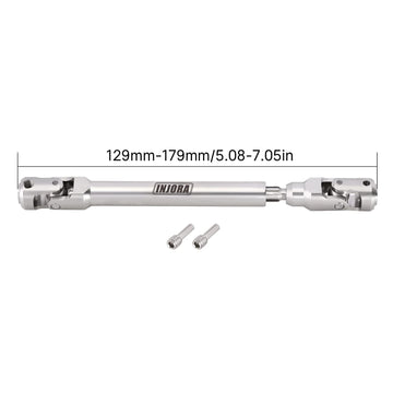 INJORA Drive Shaft Stainless Steel Heavy-Duty Driveshafts for Axial SCX10 90046 AXI03007 TRX4 Redcat Gen8 1/10 RC Car Crawler Up