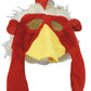 Jacobson Hat Company Chicken Rooster Plush Mask Hat, Red, Size Large