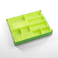 Token Silo Card Add On - 3-Piece Set Of Game Trays, Holds Game Cards, Tokens, Dials And Dice, Organize Lcg, Tcg And Board Game Accessories, Modular Design, Lime Color, Made By Gamegenic