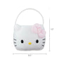 Megatoys Hello Kitty Plush Easter Basket, White